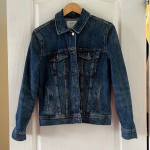 Old Navy ladies denim stretch jeans jacket size  M EUC